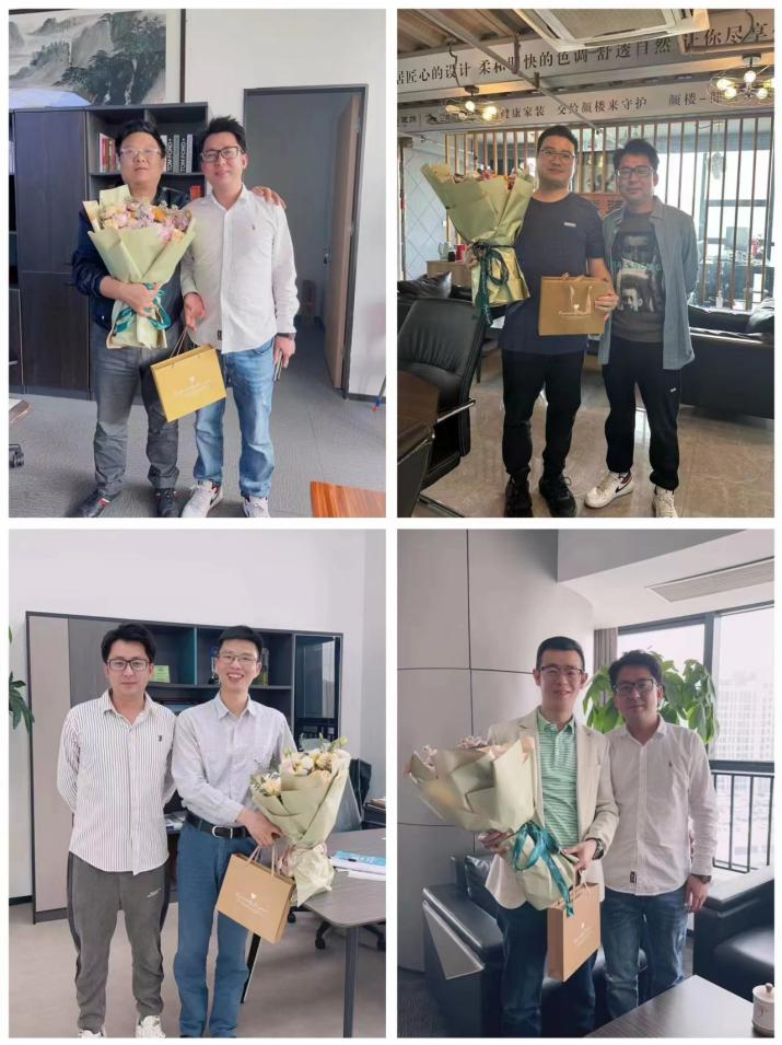 集团发展4月份企业家生日走访活动