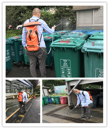 水晶城发展台风后消杀防疫工作