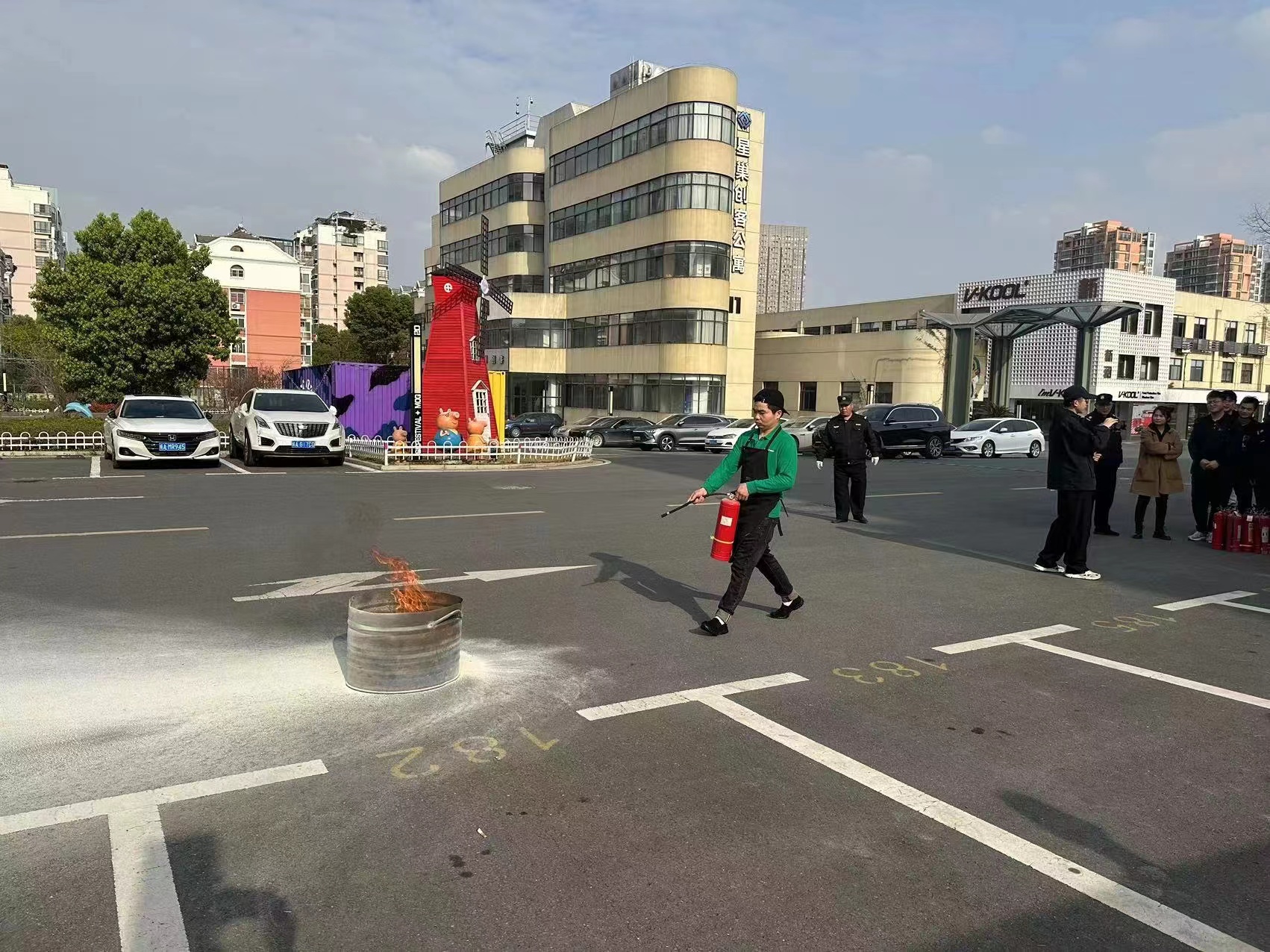 庐阳文创园发展消防综合演练